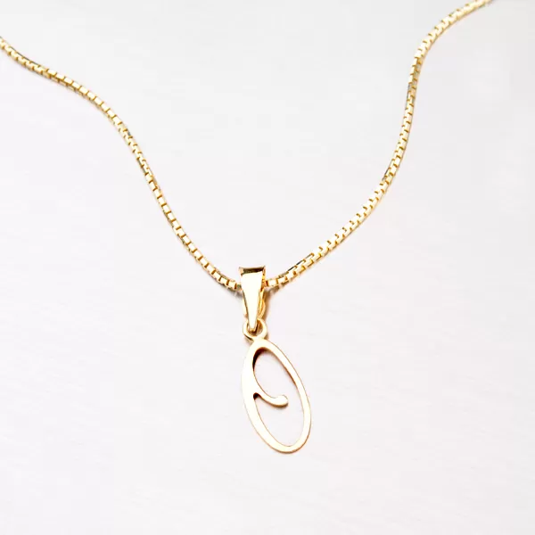 Prívesok - zlaté písmenko O 43-2937-O