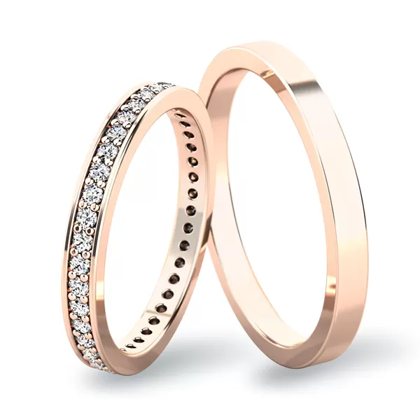 Snubné prstene zo žltého zlata SP-61044