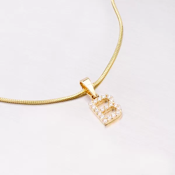 Zlatý prívesok - písmeno B 13-152-B