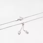 Náhrdelník zo striebra so zirkónmi M3337B