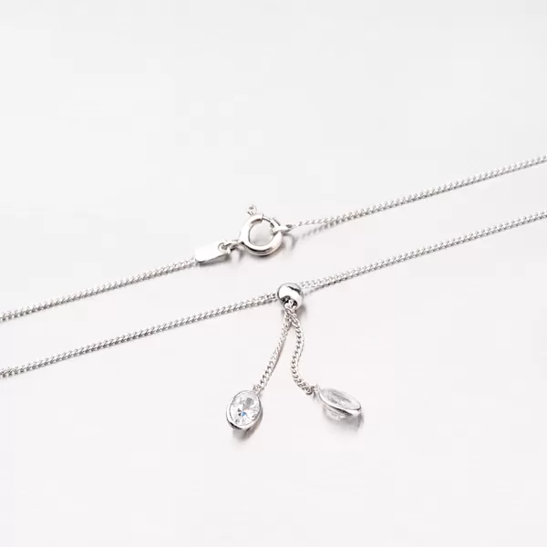 Náhrdelník zo striebra so zirkónmi M3337B