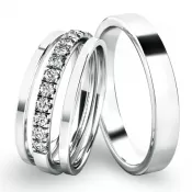 Set snubných prsteňov SP-61061-SET01