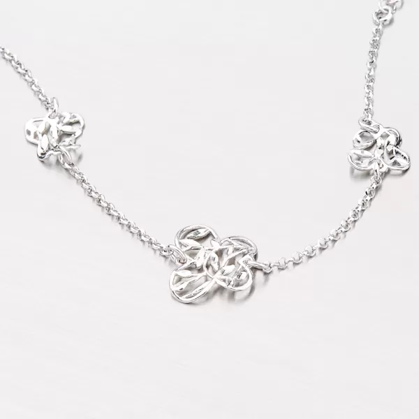 Strieborný náramok s motýlikmi B1502656-0331-SLX