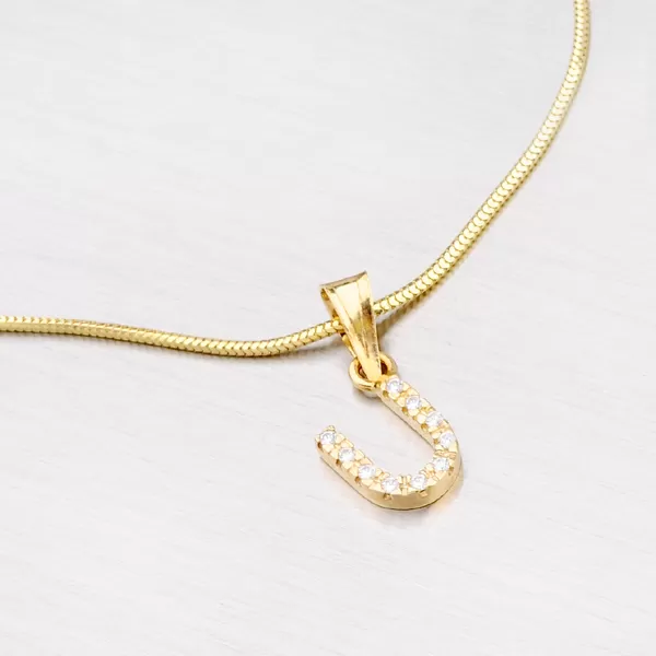 Zlatý prívesok - písmeno U 13-152-U