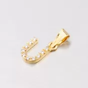 Zlatý prívesok - písmeno U 13-152-U