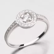 Krásny kruhový prsteň zo zlata DZ1990-B