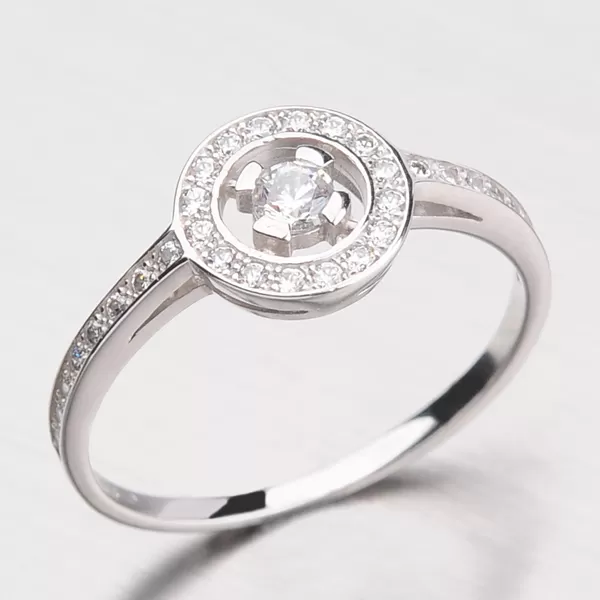 Krásny kruhový prsteň zo zlata DZ1990-B