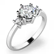 Zásnubný prsteň so zirkónmi ZP-10856-B-ZIR