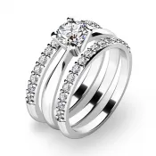 Krásny set zásnubných prsteňov 10770-SET02-BB