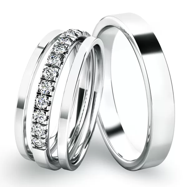 Set snubných prsteňov SP-61061-SET02