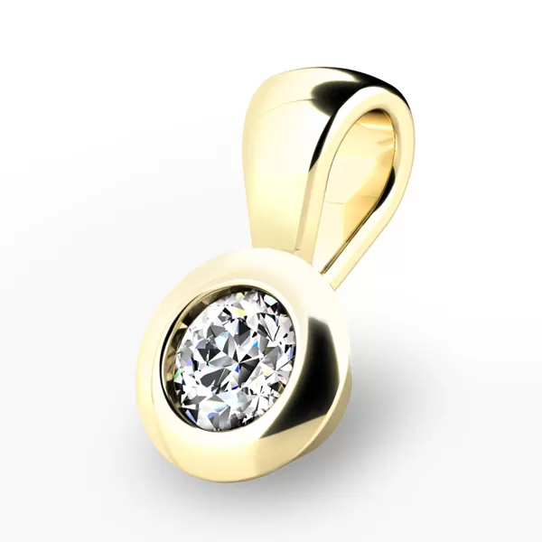 Zlatý prívesok s diamantom 10826-ZL