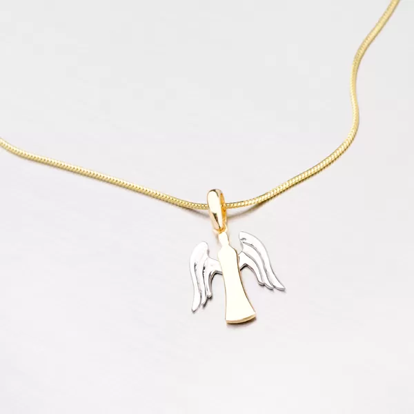 Zlatý prívesok v tvare anjelika 43-2608