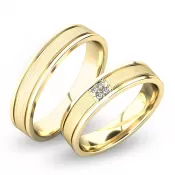 Snubné prstene zo žltého zlata SP-61055Z
