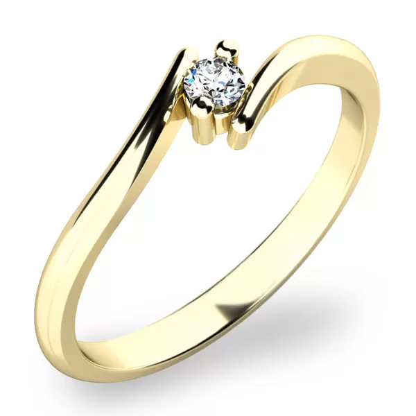 Prsteň s diamantom 10846D