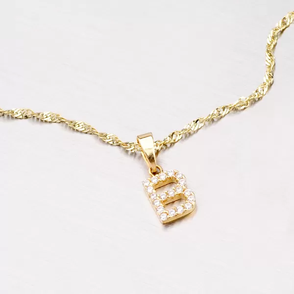 Zlatý prívesok - písmeno B 13-152-B