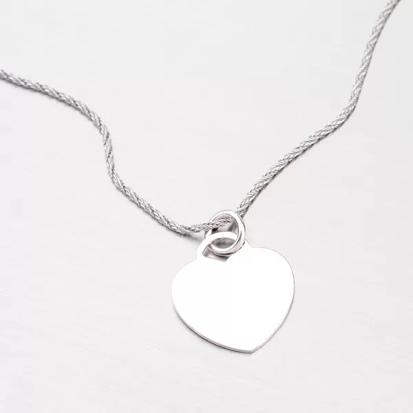 Strieborné srdiečko s možnosťou rytiny P1400236-1264-SLX