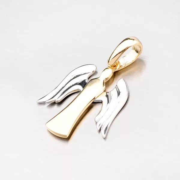 Zlatý prívesok v tvare anjelika 43-2608