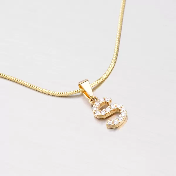 Zlatý prívesok - písmeno S 13-152-S