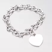 Strieborný náramok so srdiečkom B1400721-1264-SLX