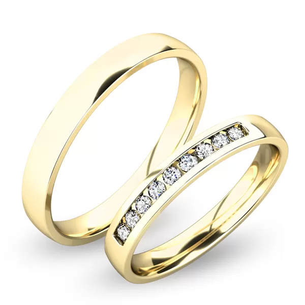 Snubné prstene biele zlato SP-61047