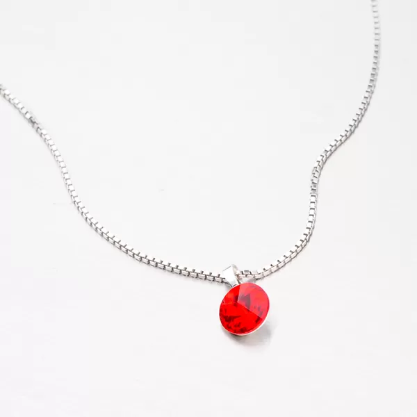 Prívesok s červeným kryštálom D118ORT-JK