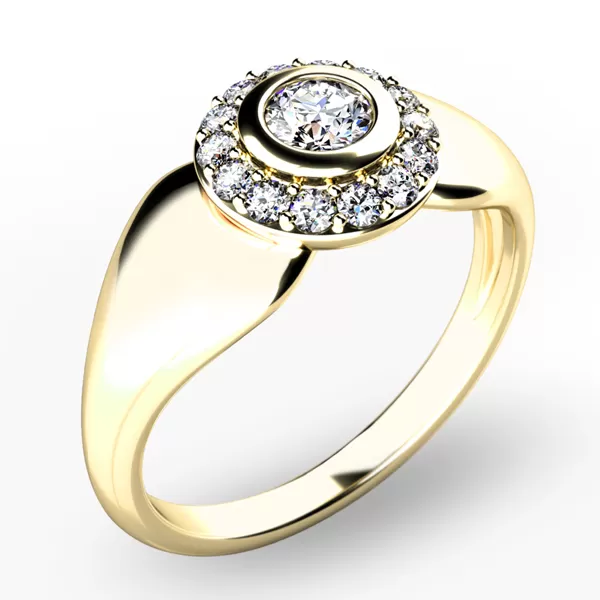 Briliantový prsteň 10898-ZL