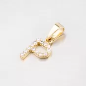 Zlatý prívesok - písmeno P 13-152-P