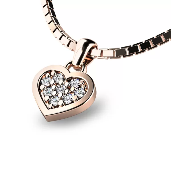 Srdce s briliantmi 10881-CV-DIA