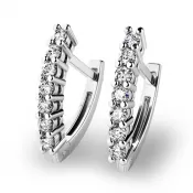 Dámske náušnice biele zlato 585/1000 prírodný diamant 0,650 ct G/SI visiace diamanty 10897-B-DIA