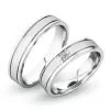 Snubné prstene z bieleho zlata SP-61055B