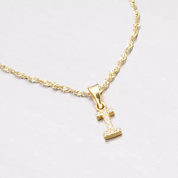 Zlatý prívesok - písmeno I 13-152-I