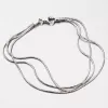 Strieborný náhrdelník SNAKE CHRS-13-RDIS16-3F