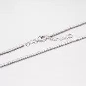 Strieborný náhrdelník zdobený gravírovanými korálkami N1603341-0048-SLX