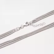 Trojitý strieborný náhrdelník N1300519-1264-SLX