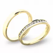 Snubné prstene - žlté zlato SP-61049