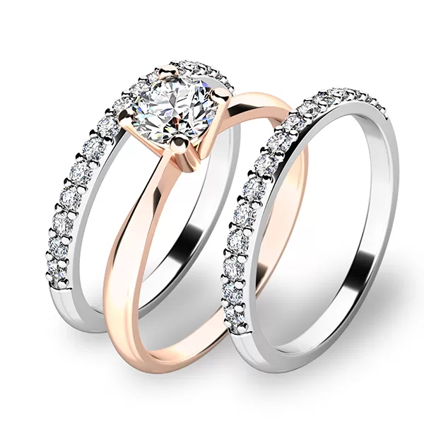 Set troch zásnubných prsteňov 10770-SET02-RB