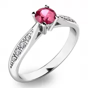 Krásny prsteň s turmalínom a diamantmi 10745B-TUR