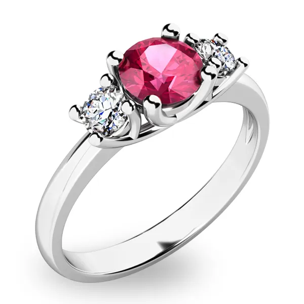 Prsteň s turmalínom a diamantmi 10803B-TUR