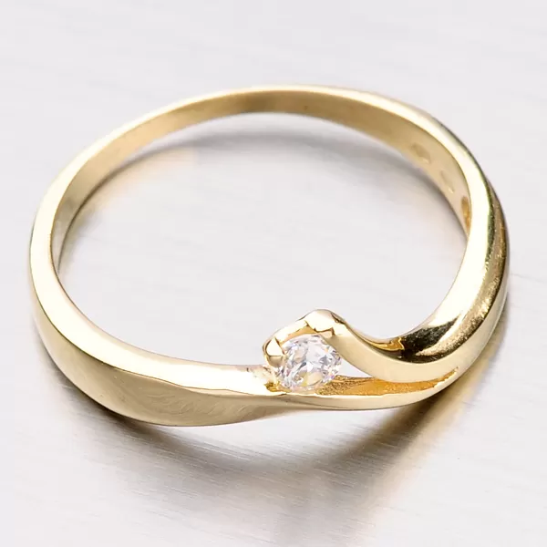 Prsteň zo zlata DZ1853-ZL