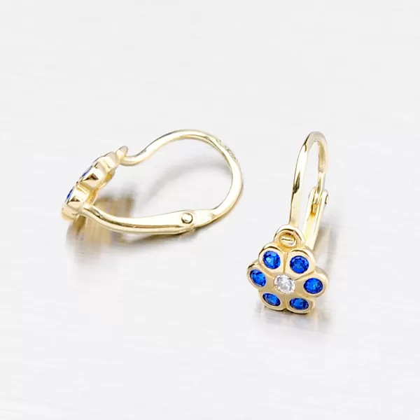 Detské náušnice v tvare kvety 52DN-1737ZBM