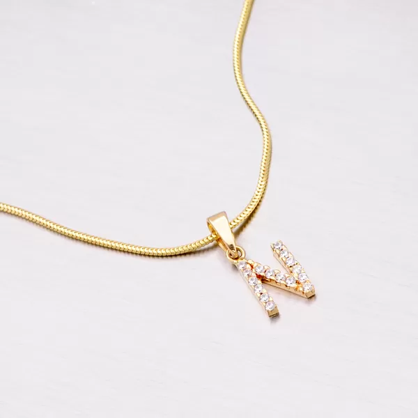 Zlatý prívesok - písmeno N 13-152-N