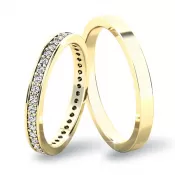 Snubné prstene zo žltého zlata SP-61044