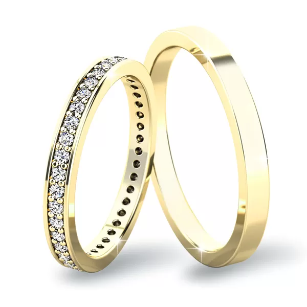 Snubné prstene zo žltého zlata SP-61044