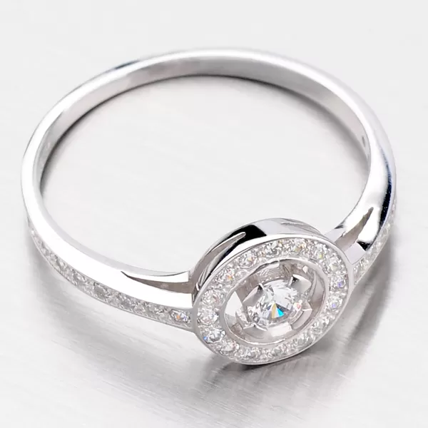 Krásny kruhový prsteň zo zlata DZ1990-B