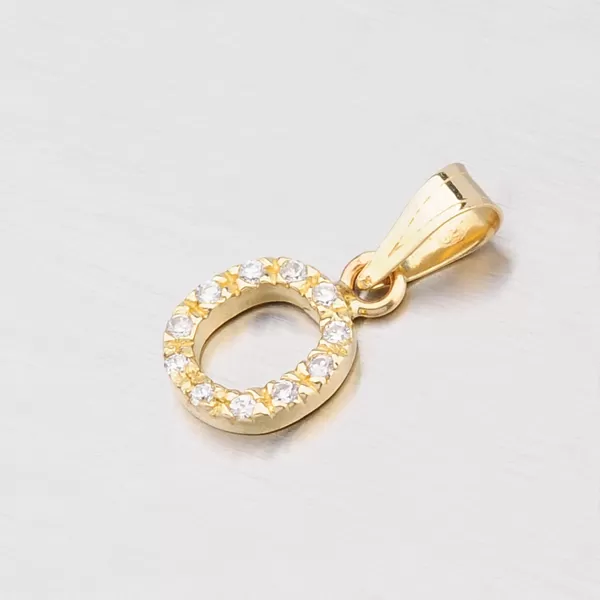 Zlatý prívesok - písmeno O 13-152-O