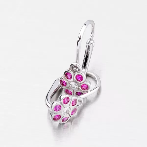 Zlaté náušnice v tvare kvety 52DN-1737BBC