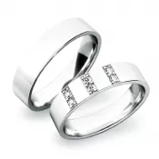 Strieborné snubné prstene SP-61031-Ag