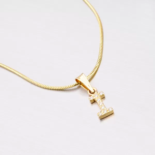 Zlatý prívesok - písmeno I 13-152-I