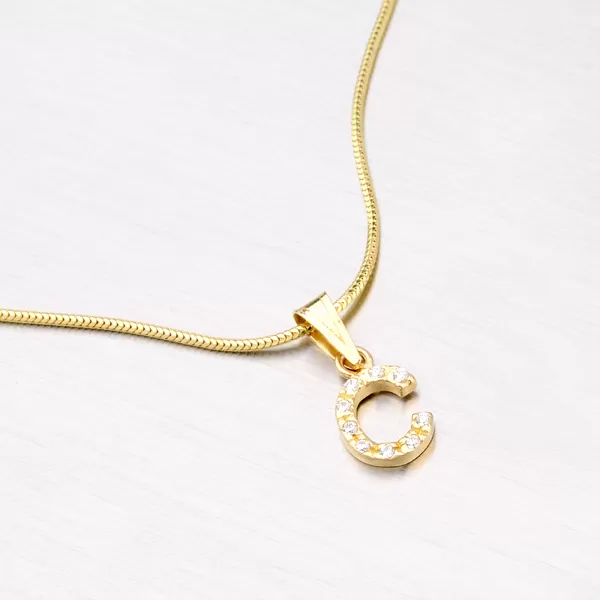 Zlatý prívesok - písmeno C 13-152-C