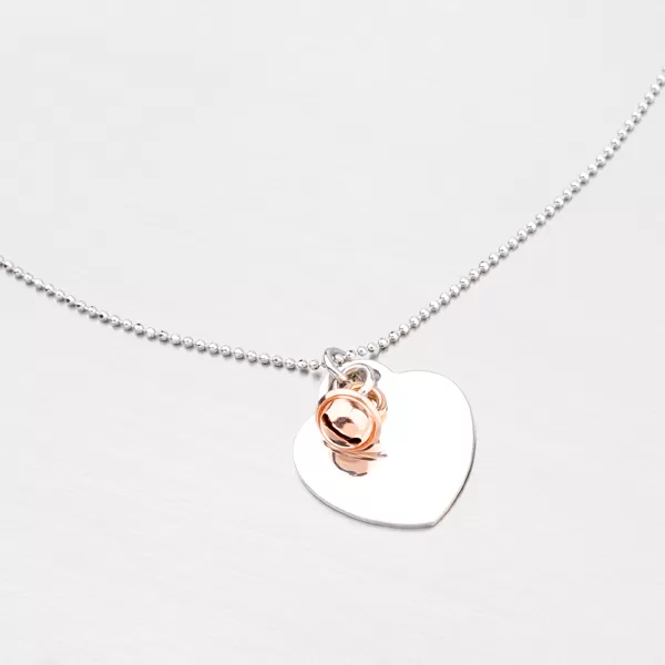 Strieborný náhrdelník so srdcom a rolničkou N1502029-1264-SLX